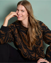 Cargar imagen en el visor de la galería, Jersey jacquard MARRÓN
