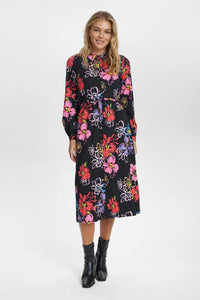 Vestido camisero NEGRO