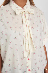 Camisa con Lazo BLANCO
