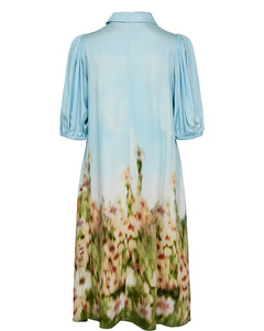 Vestido con estampado AZUL