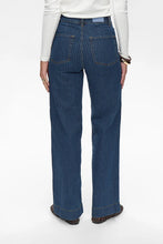 Cargar imagen en el visor de la galería, pantalon-vaquero-mujer-hilos-metalizados-brillo-denim-azul-oscuro-5-bolsillos-arbol-shop
