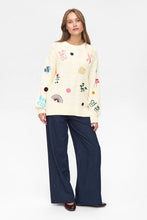 Cargar imagen en el visor de la galería, Jersey bordado BLANCO
