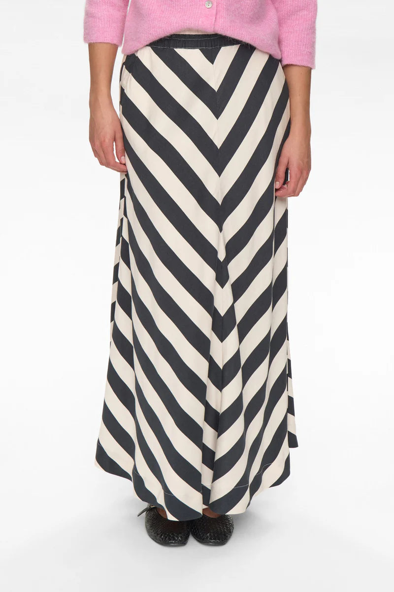 Falda a rayas BLANCO