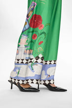 Cargar imagen en el visor de la galería, Pantalón satinada Garden VERDE
