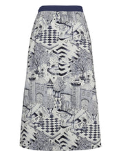 Load image into Gallery viewer, Falda midi estampada Azul
