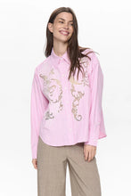 Load image into Gallery viewer, camisa manga larga rayas Rosa
