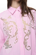Load image into Gallery viewer, camisa manga larga rayas Rosa

