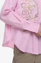 Load image into Gallery viewer, camisa manga larga rayas Rosa
