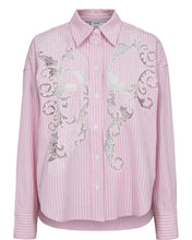 Load image into Gallery viewer, camisa manga larga rayas Rosa
