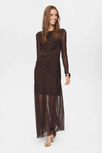 Cargar imagen en el visor de la galería, Vestido largo MARRÓN
