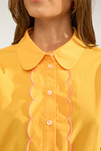 Cargar imagen en el visor de la galería, Camisa manga corta con detalles Naranja

