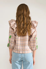 Cargar imagen en el visor de la galería, Blusa con volantes y bordado Multicolor
