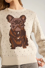 Cargar imagen en el visor de la galería, Jersey estampado Bulldog crema
