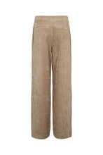 Cargar imagen en el visor de la galería, Pantalón wide leg pana Beige
