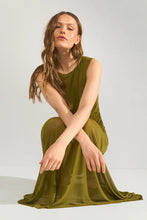 Load image into Gallery viewer, Vestido largo sin mangas Verde
