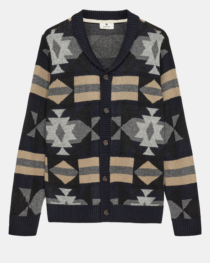 Cárdigan jacquard AZUL