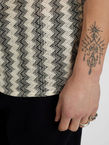 Camisa manga corta BEIGE