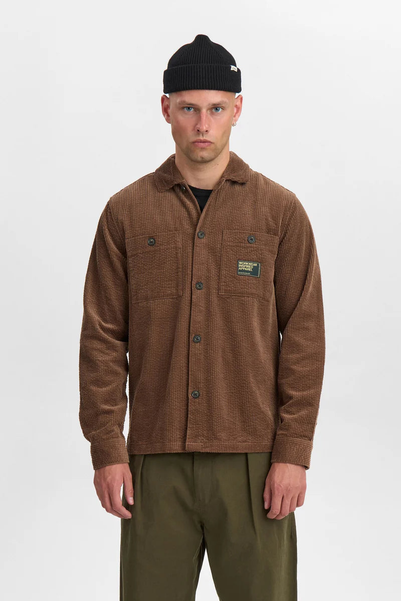 Camisa de pana MARRÓN