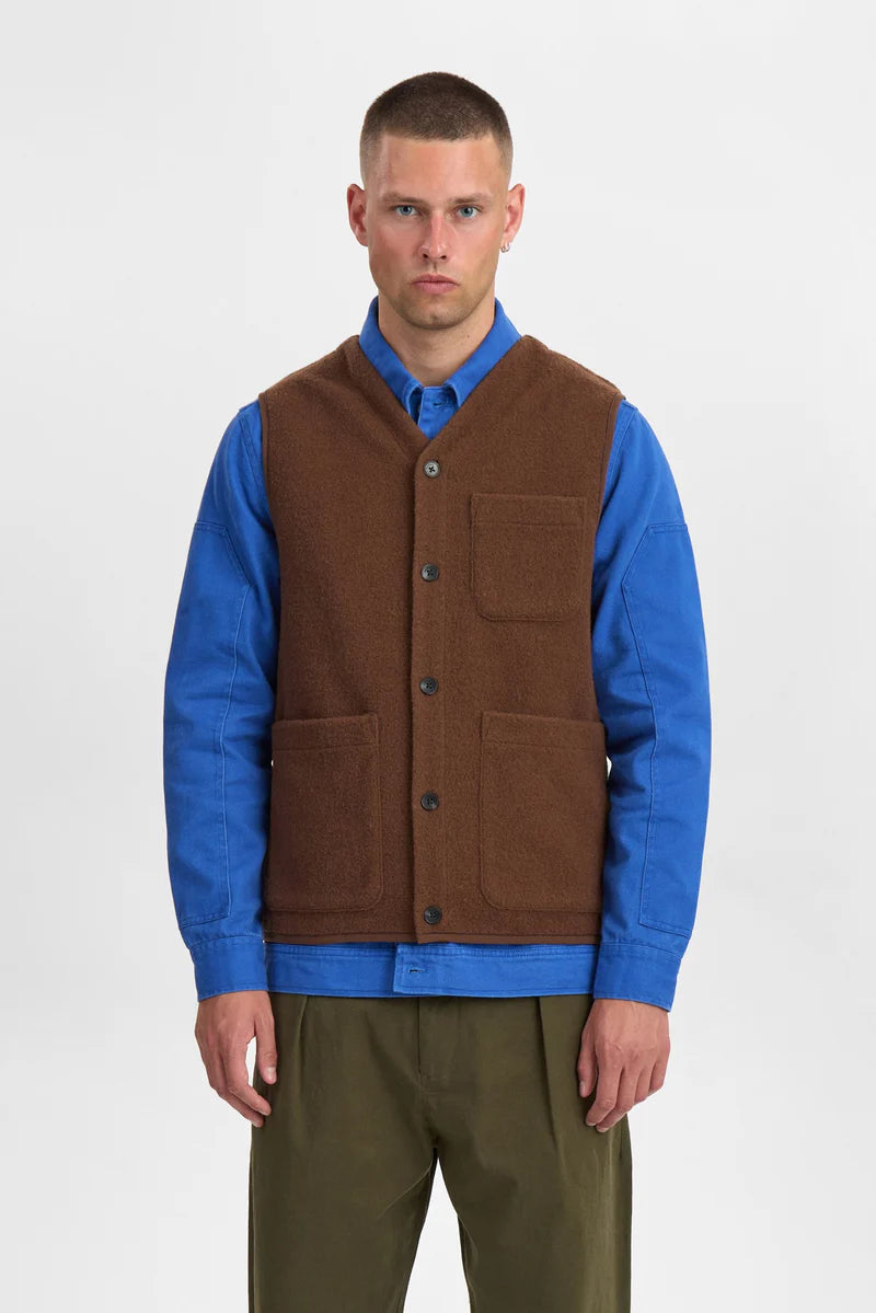 Chaleco Lana MARRÓN