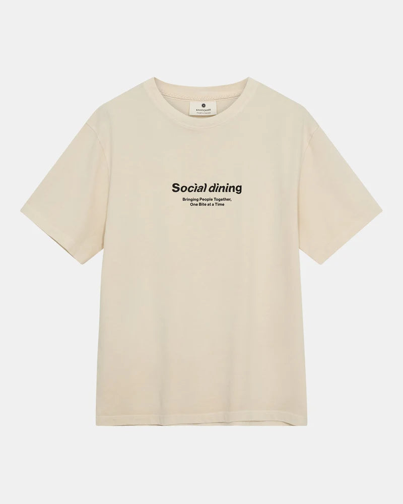 Camiseta print social BLANCO