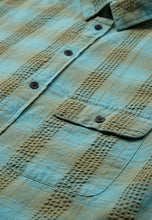 Cargar imagen en el visor de la galería, Camisa manga corta cuadros Verde
