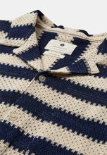 Cargar imagen en el visor de la galería, Camisa acanalada rayas Azul
