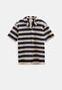Camisa acanalada rayas Azul