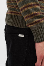 Cargar imagen en el visor de la galería, Jersey cuello redondo rayas verde
