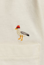 Load image into Gallery viewer, Camiseta con bordado y bolsillo Blanco
