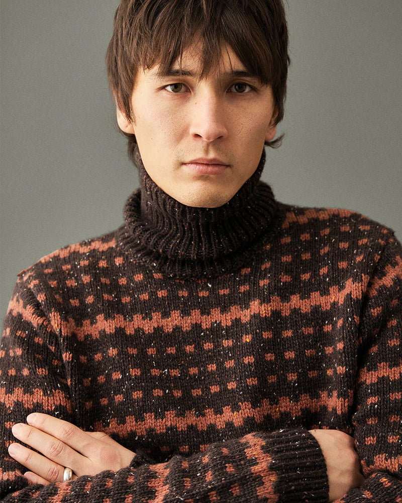 Jersey cuello alto MAARRÓN