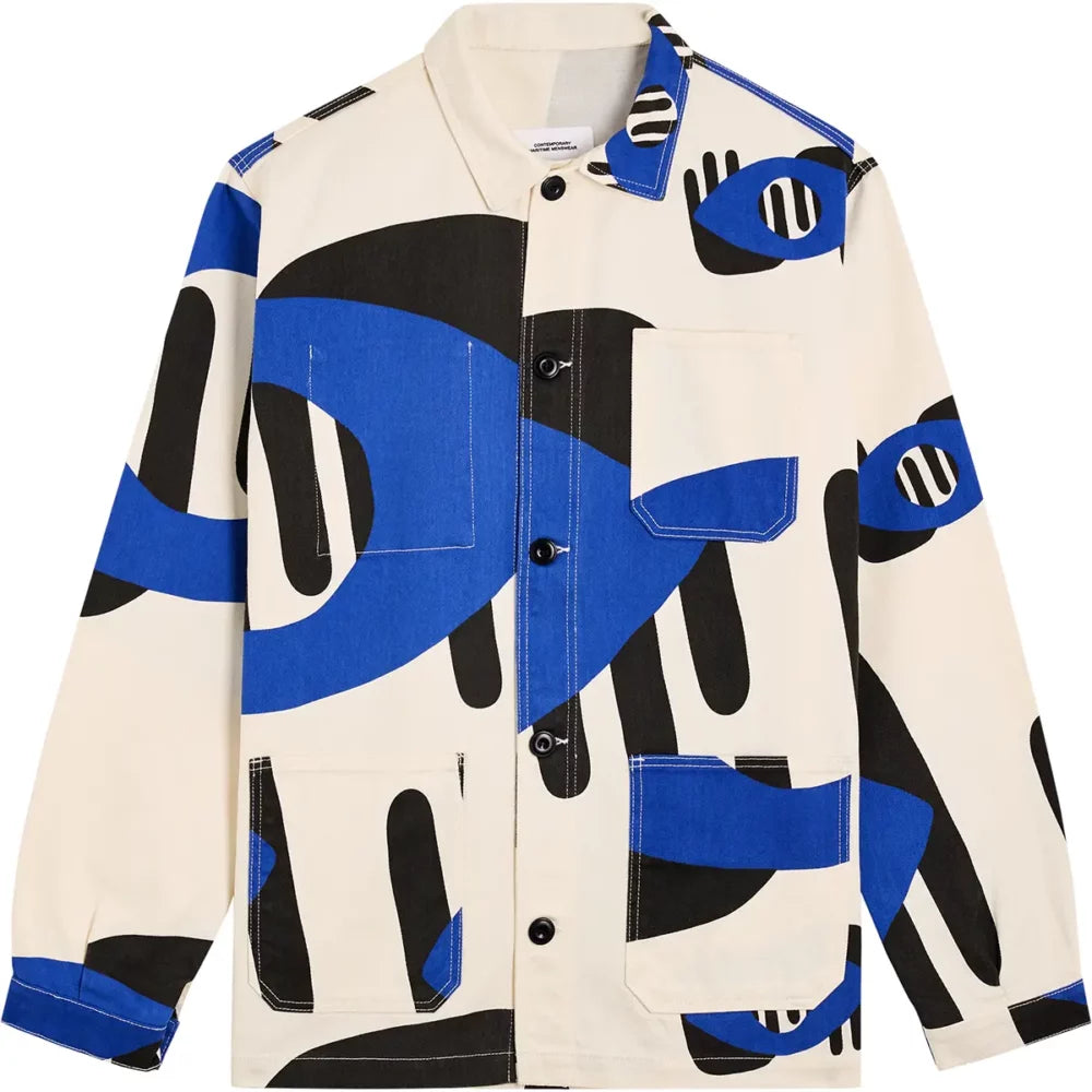 Chaqueta estampada AZUL