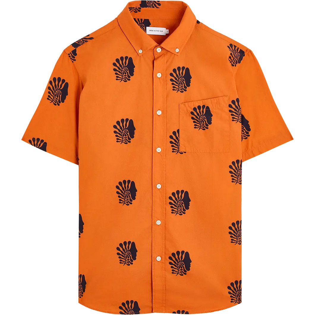 Camisa estampada NARANJA