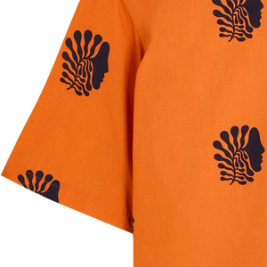 Camisa estampada NARANJA