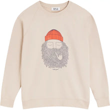 Cargar imagen en el visor de la galería, sudadera-hombre-algodon-organico-azul-marino-ilustracion-espalda-bask-in-the-sun-arbol-shop
