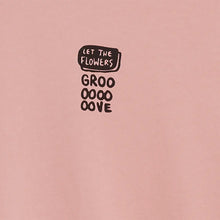 Cargar imagen en el visor de la galería, camiseta-algodon-organico-rosa-ilustracion-groove-bask-in-the-sun-arbol-shop
