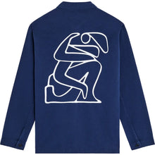 Cargar imagen en el visor de la galería, Chaqueta bordado artístico Azul
