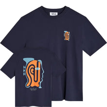 Cargar imagen en el visor de la galería, Camiseta estampado artístico Azul
