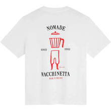 Load image into Gallery viewer, Camiseta con estampado cafetera Blanco
