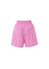 Cargar imagen en el visor de la galería, Short con botones decorativos rayas Rosa
