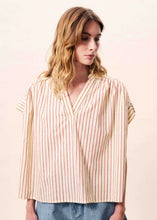 Cargar imagen en el visor de la galería, Camisa oversize Rayas multicolor

