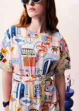 Load image into Gallery viewer, vestido-midi-mujer-cuello-halter-estampado-geometrico-artistico-lima-arbol-shop
