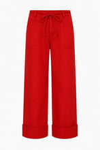 Load image into Gallery viewer, Pantalón vaquero pierna ancha Rojo
