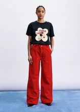 Load image into Gallery viewer, Pantalón vaquero pierna ancha Rojo
