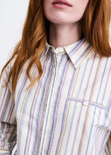 Cargar imagen en el visor de la galería, Camisa crop rayas Multicolor
