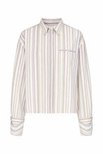 Cargar imagen en el visor de la galería, Camisa crop rayas Multicolor
