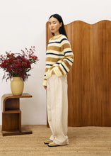Cargar imagen en el visor de la galería, Jersey de rayas BEIGE
