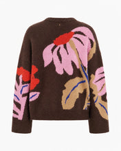 Load image into Gallery viewer, Jersey estampado cuello redondo Marrón
