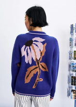 Load image into Gallery viewer, Jersey oversize cremallera estampado Azul
