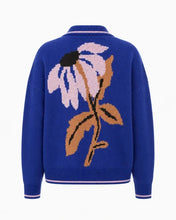 Load image into Gallery viewer, Jersey oversize cremallera estampado Azul
