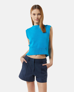 Jersey detalles desgastados AZUL